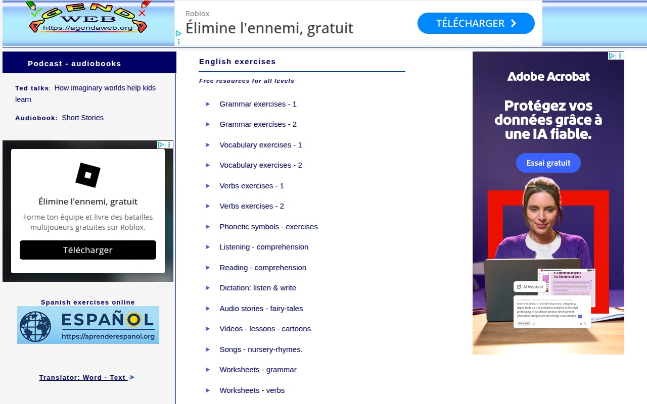 Capture d’écran de Agenda Web (1 sur 4)