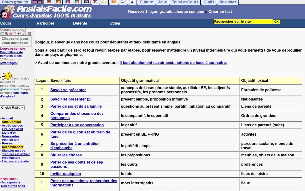 Capture d’écran de Anglaisfacile (4 sur 4)