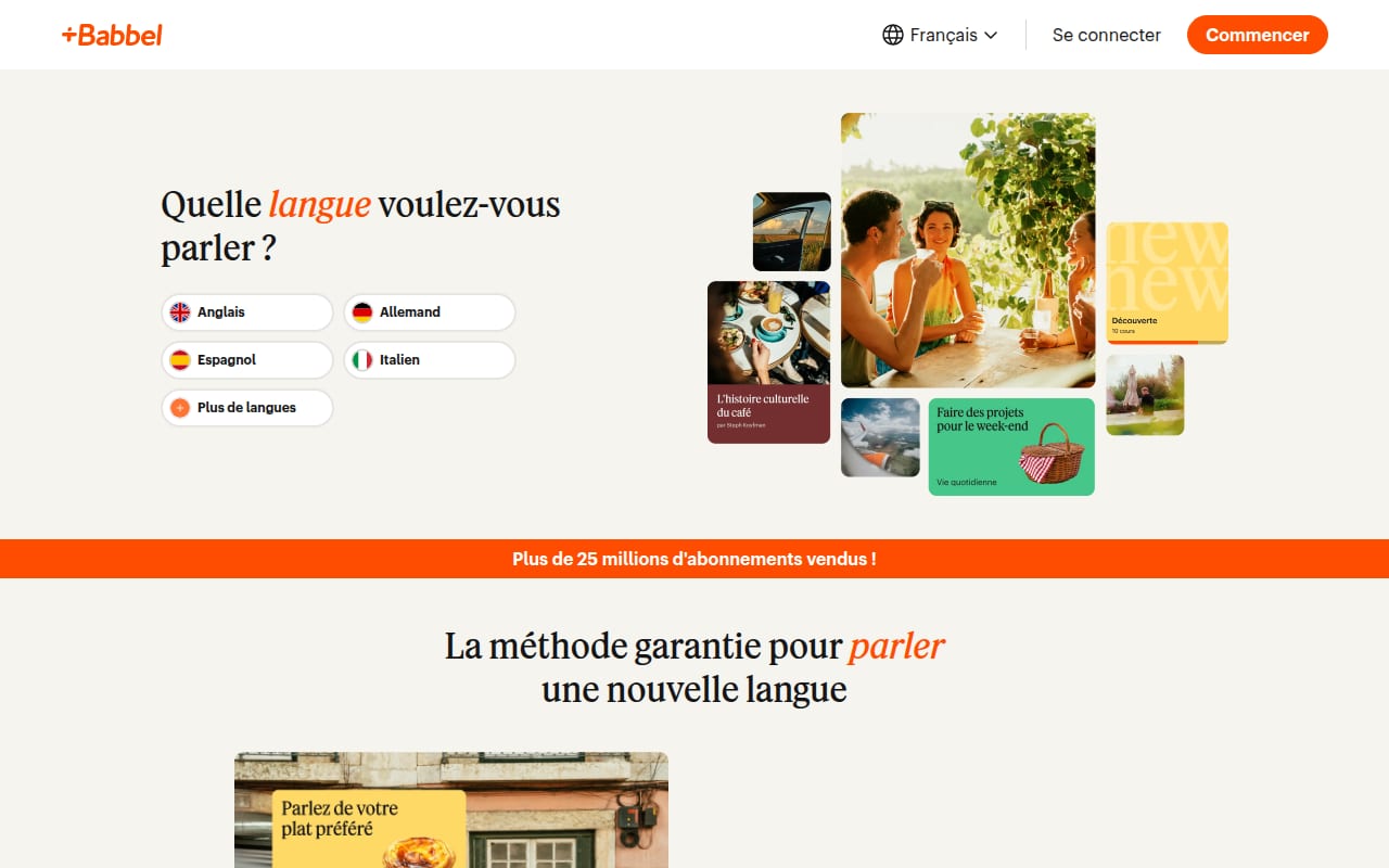 Capture d’écran de Babbel (1 sur 4)