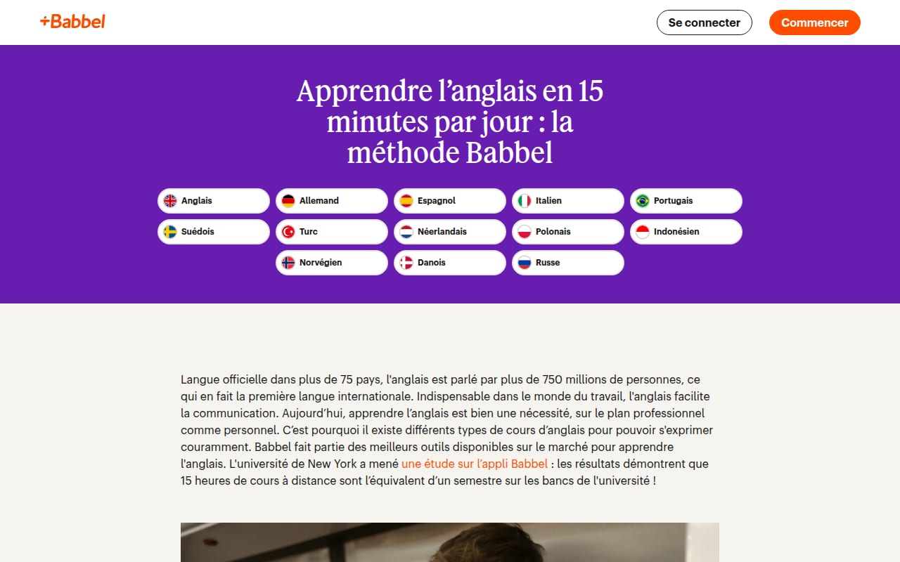 Capture d’écran de Babbel (2 sur 4)