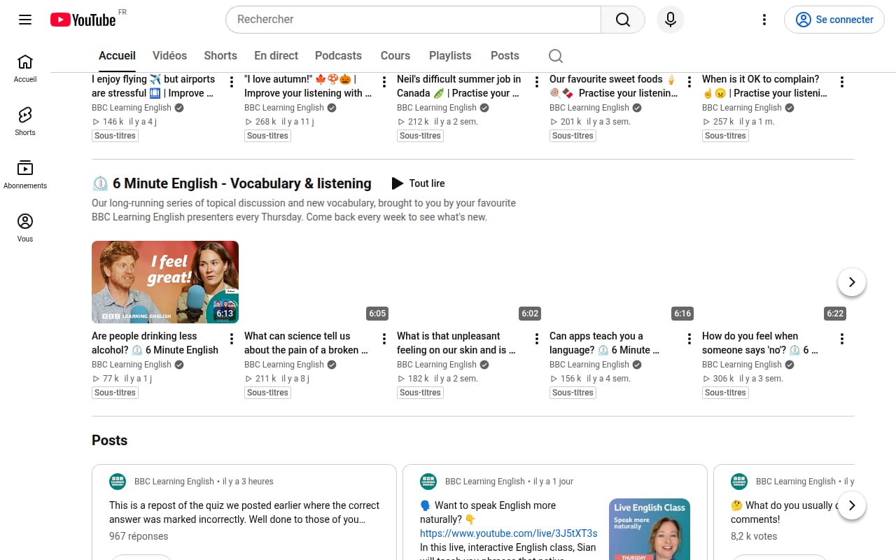 Capture d’écran de BBC Learning English (YouTube) (4 sur 4)