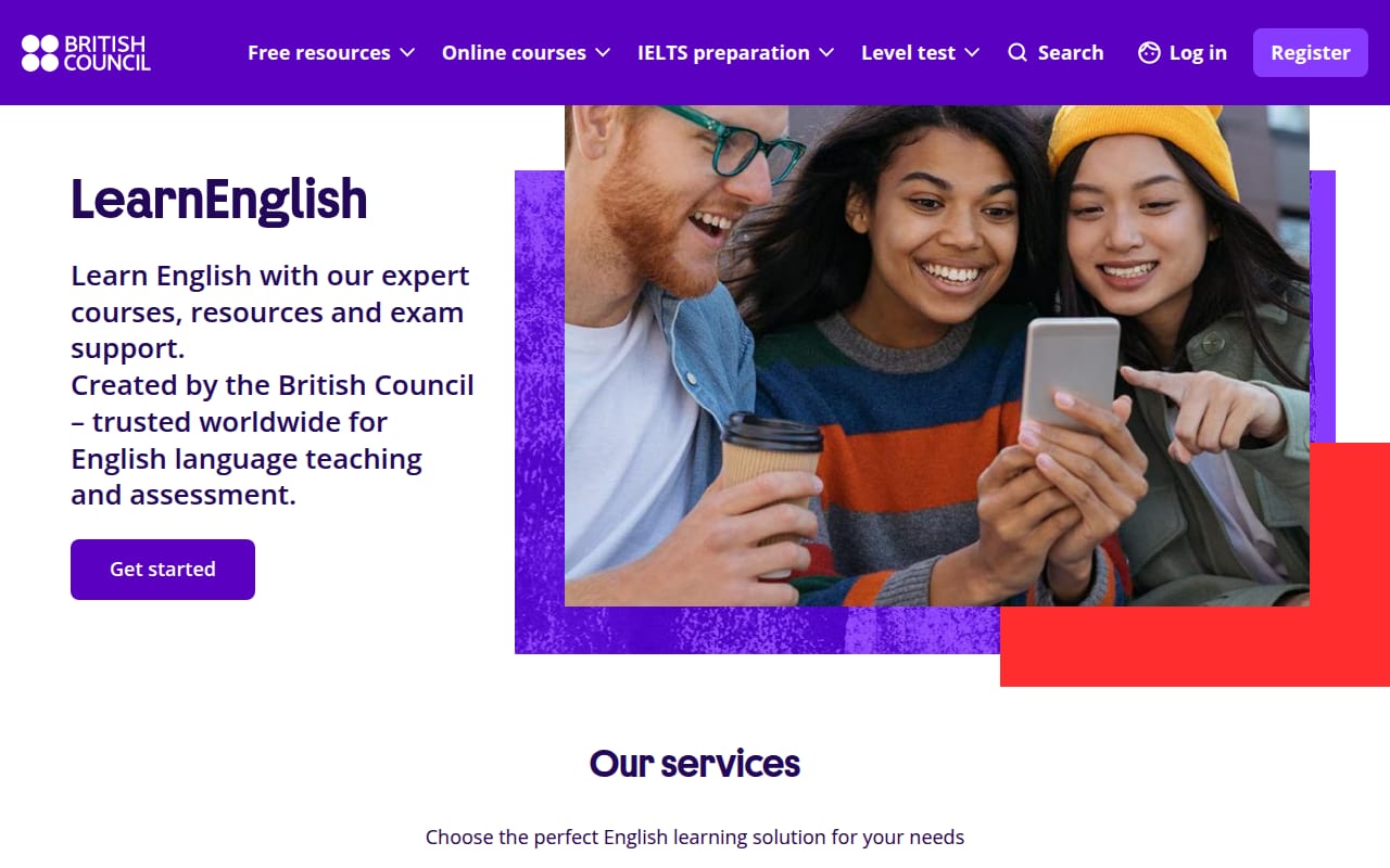 Capture d’écran de British Council LearnEnglish (1 sur 4)