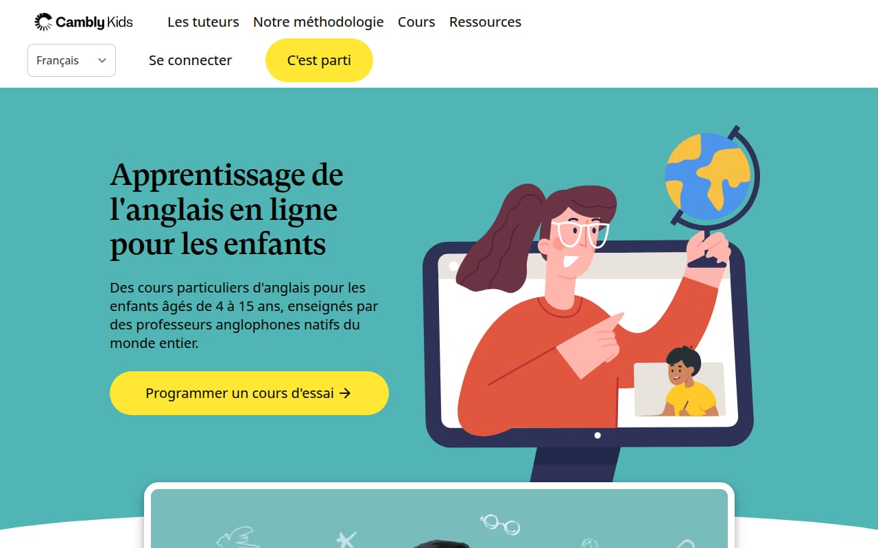 Capture d’écran de Cambly (4 sur 4)