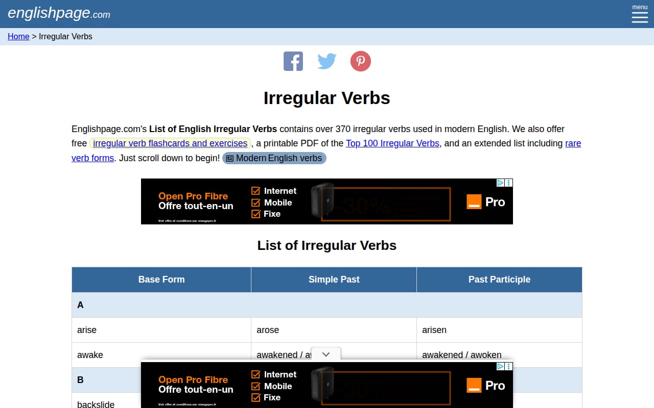 Capture d’écran de Englishpage (4 sur 4)