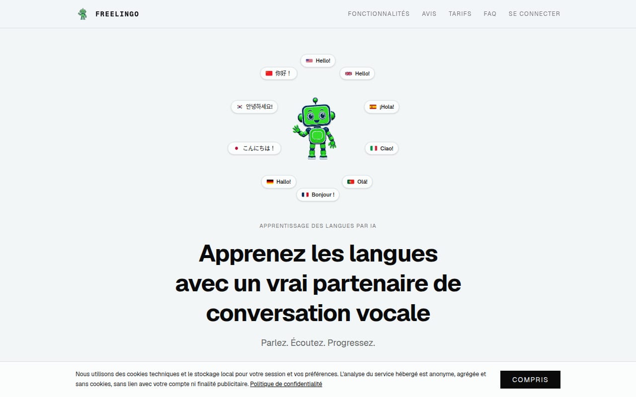 Capture d’écran de FreeLingo (1 sur 2)