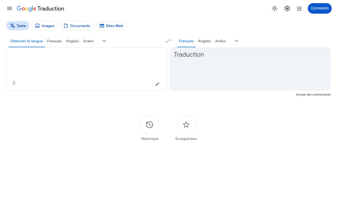 Capture d’écran de Google Traduction (1 sur 1)