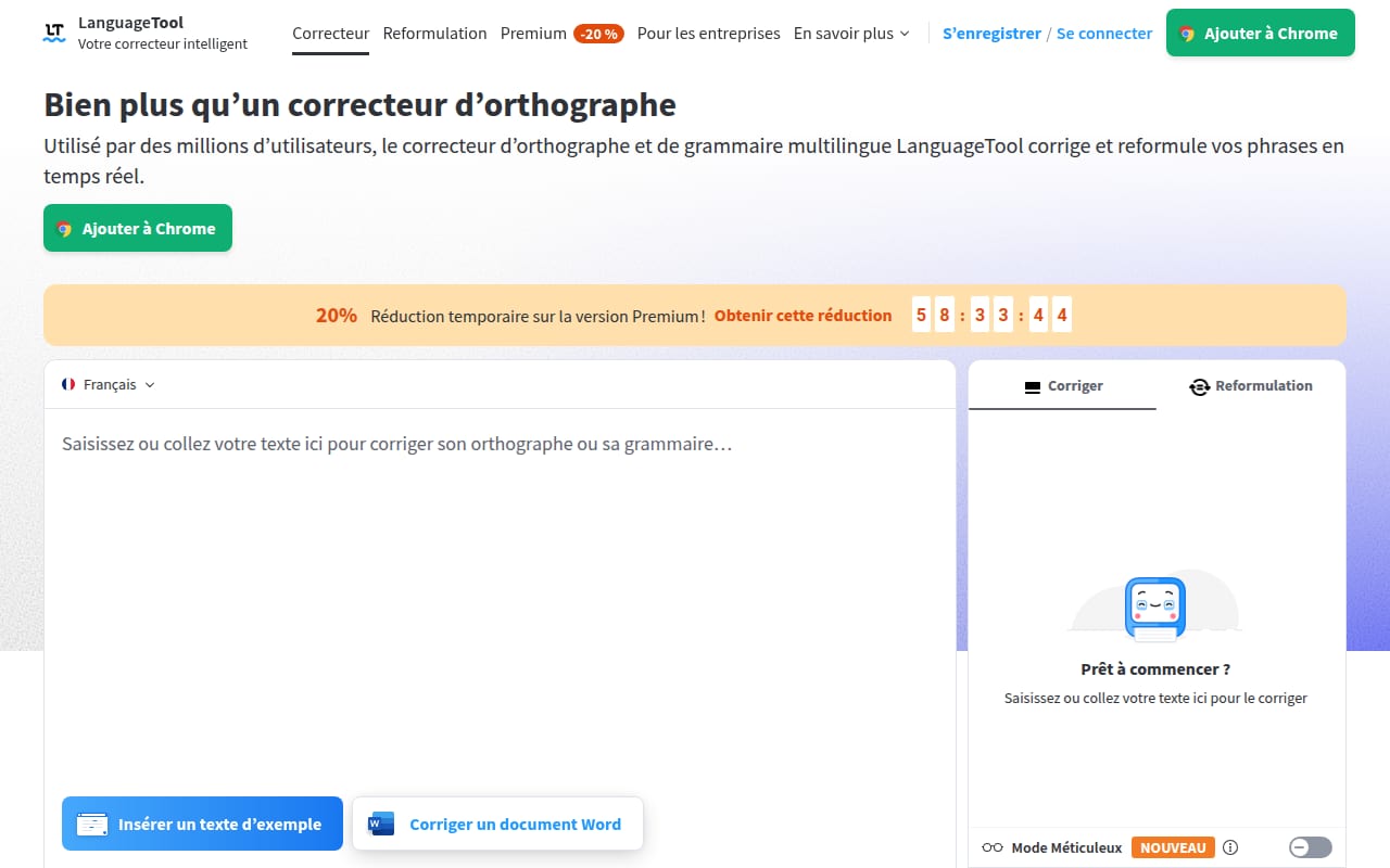 Capture d’écran de LanguageTool (1 sur 4)