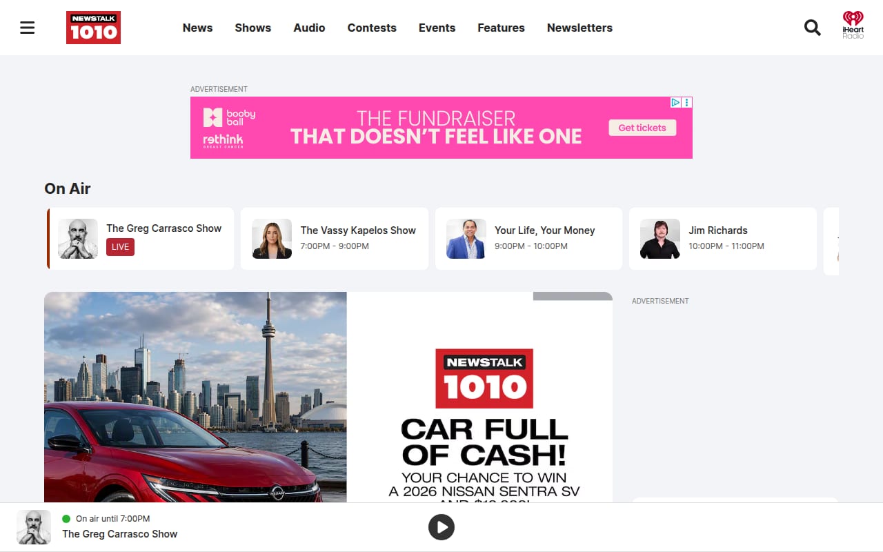 Capture d’écran de Newstalk 1010 (1 sur 4)