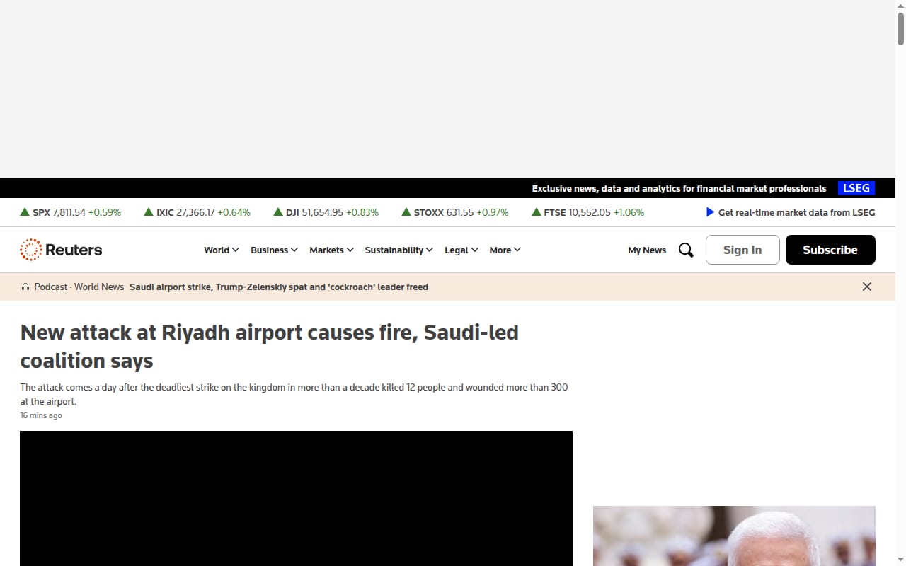 Capture d’écran de Reuters (1 sur 4)