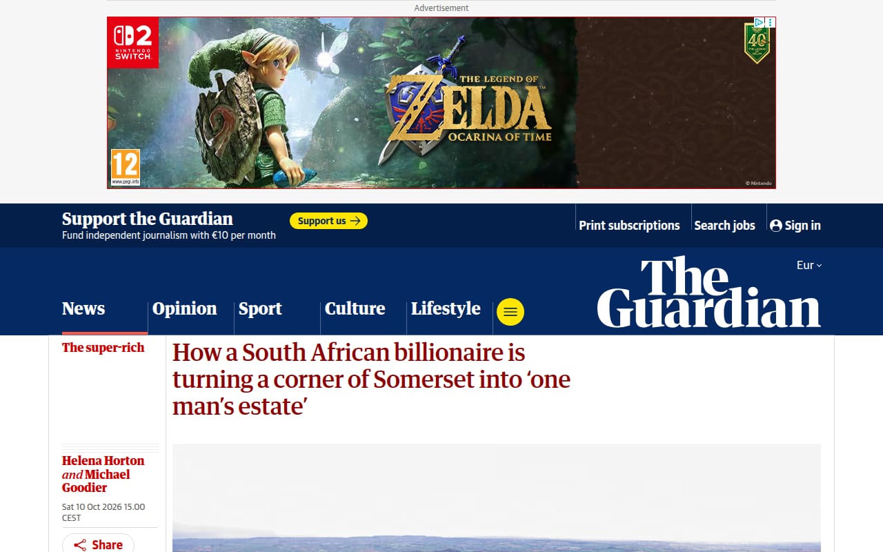 Capture d’écran de The Guardian (2 sur 2)