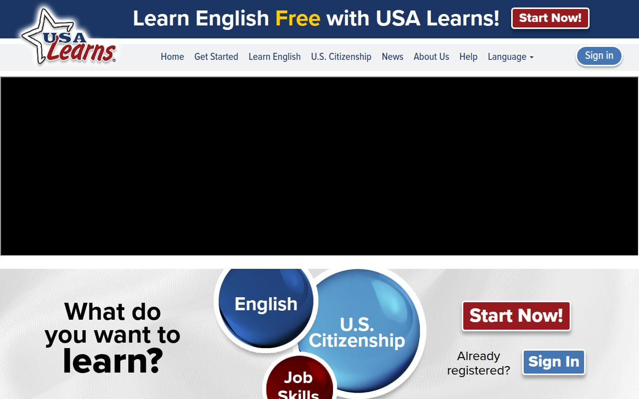 Capture d’écran de USA Learns (1 sur 4)